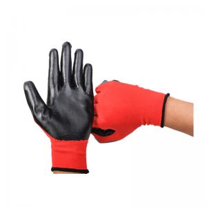 Palm coated latex nylon gloves